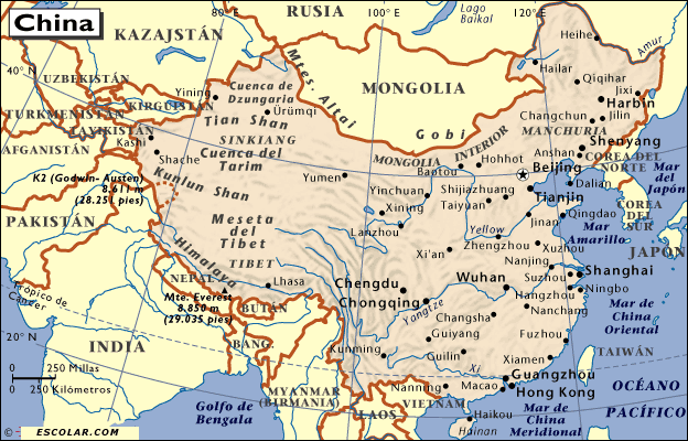 Mapa China