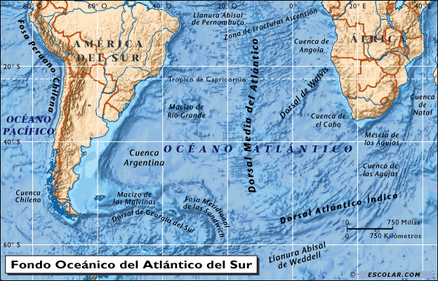 Océano Atlántico del Sur